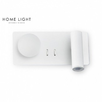 VESTA 478 ZIDNA LAMPA 3W+3W 3000K BELA