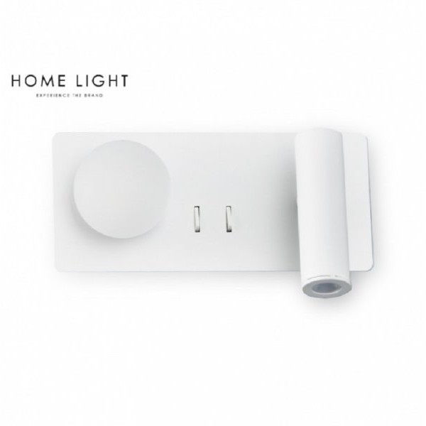 VESTA 478 ZIDNA LAMPA 3W+3W 3000K BELA