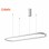 VESTA 519 visilica 60W 3000K bela (1200x350 mm)
