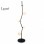 VESTA 561 Podna lampa 5*G9 Crna