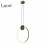 VESTA 563 Visilica 25W 3000K CRNA/MESING