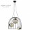 VESTA 572 Visilica  3*E14 CRNA