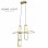 VESTA 573 Vislica 3*G9 MESING