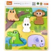 VIGA Taktilne puzzle šuma
