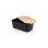 Vilde 259301 - Kutija za hleb 33 x 18,5 x 12 cm - Crna