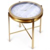 Vilde 569726 Round sto sa ugrađenim satom