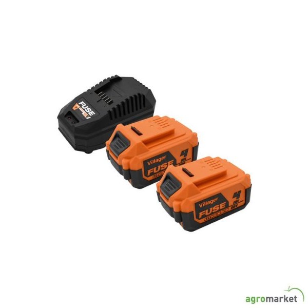VILLAGER FUSE 18V set baterija 2 x 4.0Ah + punjač 4,5A