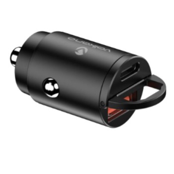 VOLKANO Obscurix Series VK-8007-BK 30W USB-A + USB-C USB auto punjač