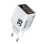 WEKOME WP-U25 Super brzi Strujni GaN Punjač, 2-porta USB (3.0 i 3.1 Tip-C) 35W, sa displejom, beli