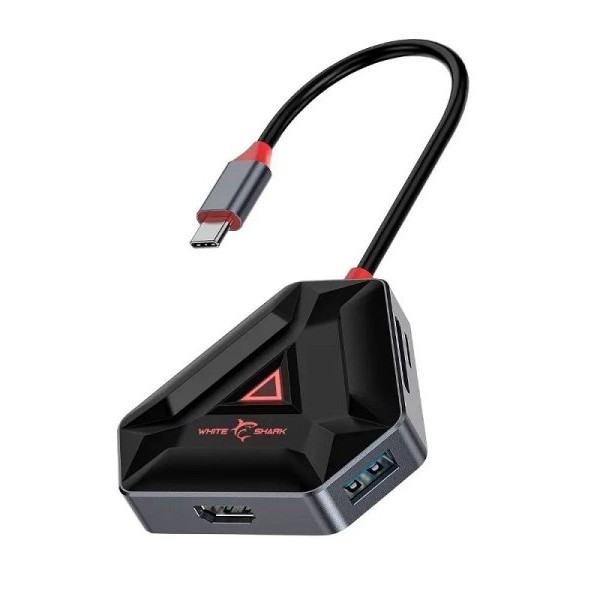 WHITE SHARK HEXAGON 6-u-1 USB-C Hub