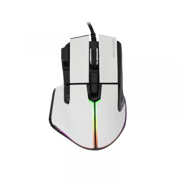 WHITE SHARK MARROK GM 9006, gejmerski miš, beli