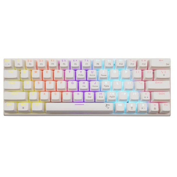 WHITE SHARK Wakizashi 2 Bela US Žičana gejming tastatura