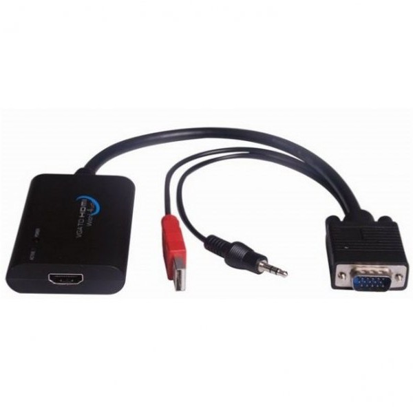 WIRETEK HDMI na VGA+USB+Audio