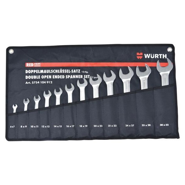 WURTH Red Stripe Set duplo-viljuškastih ključeva OK 6-32, 12 komada (5754104912)