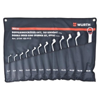 WURTH Red Stripe Set duplo-viljuškastih ključeva OK 6-32, 12 komada (5754105912)