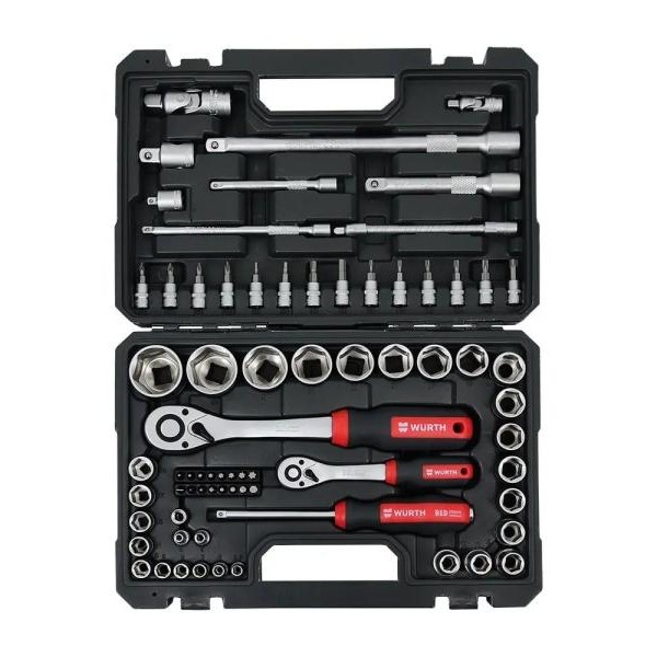 WURTH Red Stripe Set nasadnih ključeva 1/4'', 1/2'', 72 komada (5763100072)