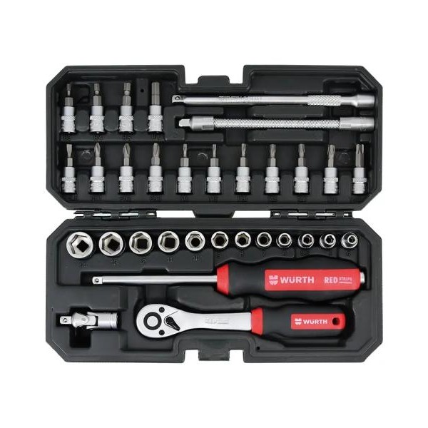 WURTH Red Stripe Set nasadnih ključeva 1/4'', 32 komada (5763114032)
