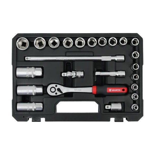 WURTH Red Stripe Set nasadnih ključeva 3/8'', 24 komada (5763138024)