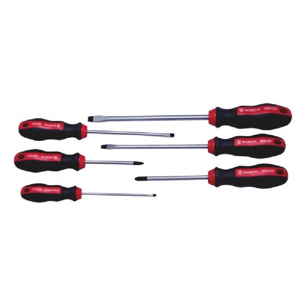 WURTH Red Stripe Set odvijača, 2 PH + 4 šlic, 6 komada (575194227)