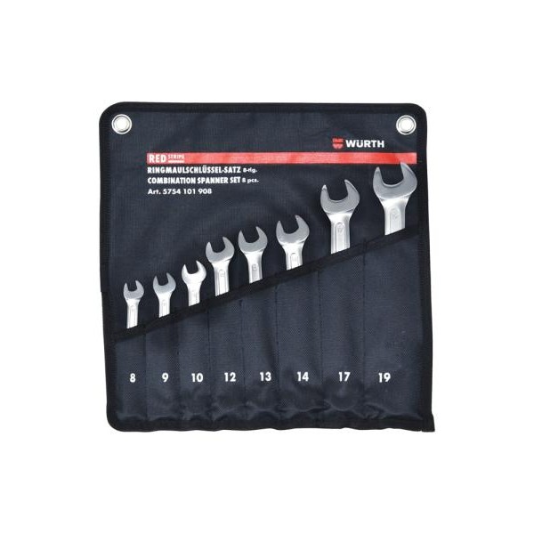 WURTH Red Stripe Set okasto-viljuškastih ključeva OK 8-19, 8 komada (5754101908)