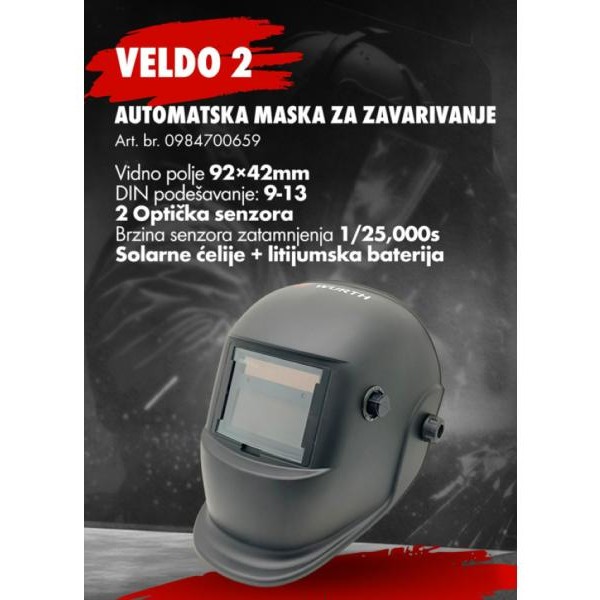 WURTH Zavarivačka automatska maska Veldo 2