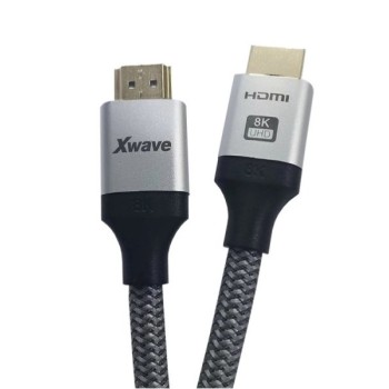 X WAVE Kabl HDMI 2.1 8K 3m,HDR,upleten kabl,28+30AWG,golden plate,blister
