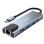 Xwave Xwave 5 in1 adapter TIP-C na HDMI/USB3.0/PD/RJ-45/Port replikator