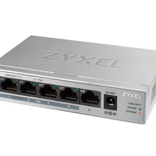 Zyxel GS1005-HP, 5 Port Switch, GS1005HP-EU0101F